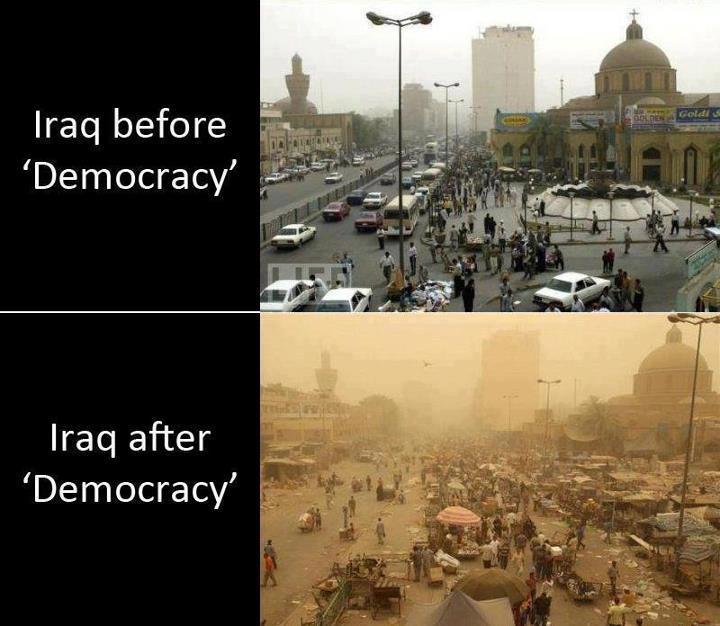 iraq before & after