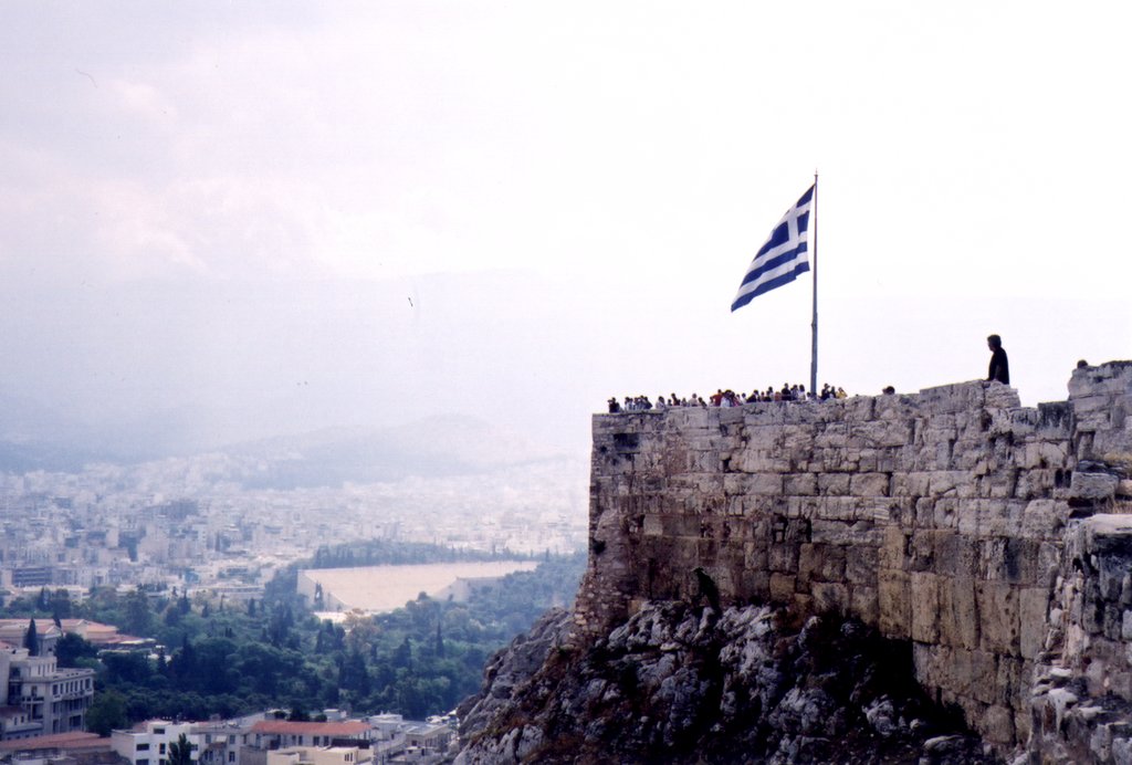 ελληνική σημαία ακρόπολη
