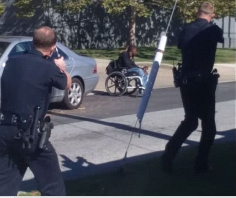 cops kill man wheel chair
