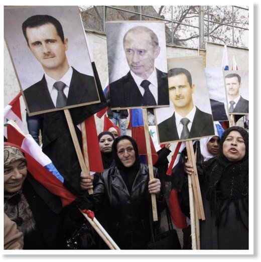 Διαδήλωση έξω από τη ρωσική πρεσβεία στη Δαμασκό