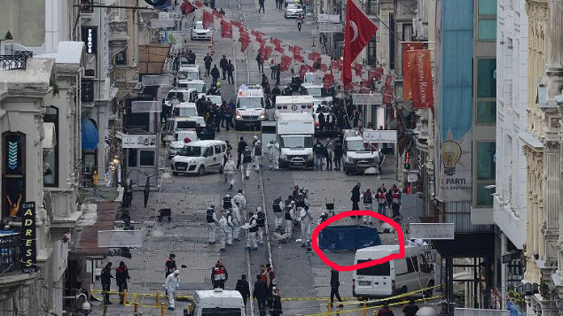blast site Istanbul