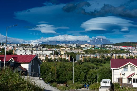 Κάντε κλικ για μεγέθυνση Lenticular cloud Kamchatka
