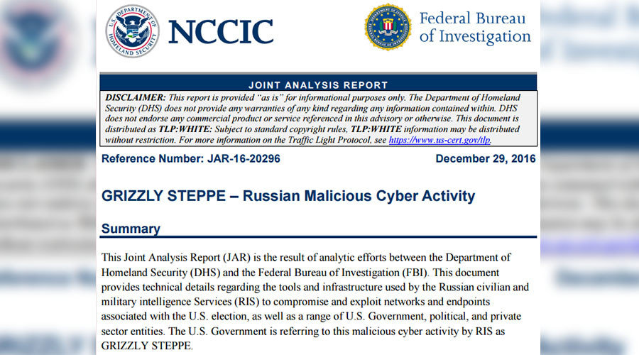 Russian hacking statement