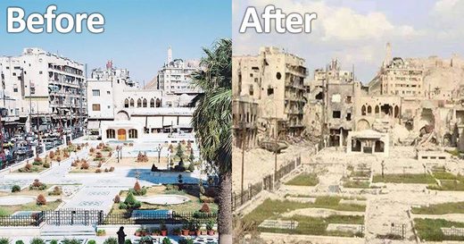 before after syria