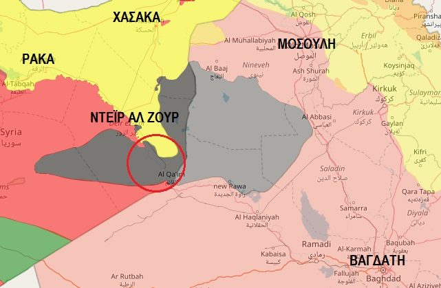 Πολεμικός χάρτης Συρίας-Ιράκ