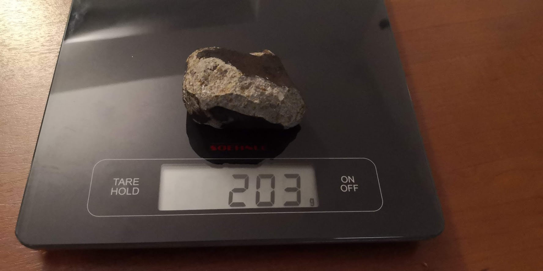 Ο μετεωρίτης είναι βάρους 203 γραμμαρίων